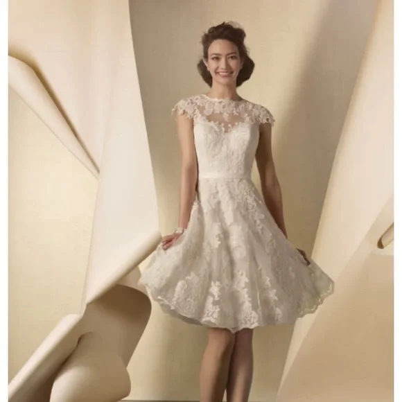 strapless open back dress Alfred Angelo 1797